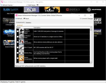 Obraz 1 dla Steam Achievement Manager